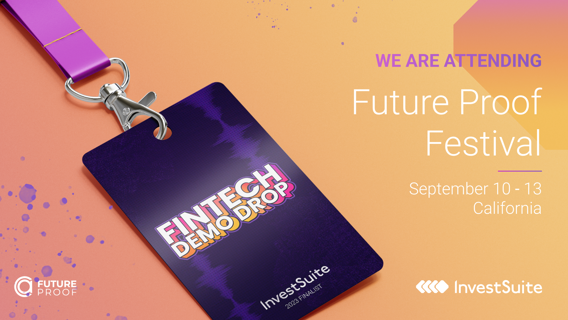 InvestSuite finalist of Future Proof Fintech Demo Drop